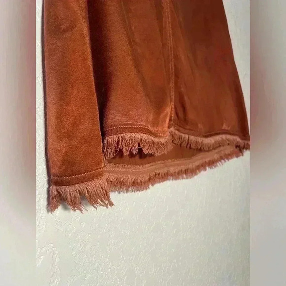 Maven West Shiny Copper Fray Top Womens Size Small - Picture 6 of 7